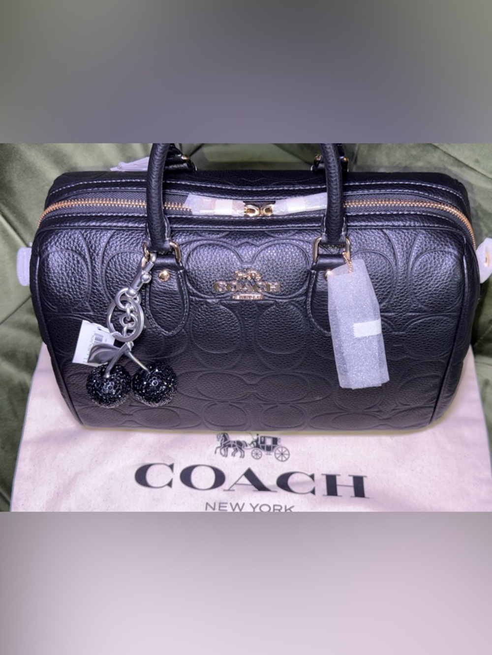 Rowan Large Satchel Bag In Signature Leather - Picture 2 of 16